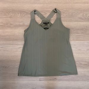 BANANA REPUBLIC WOMEN’S GREEN SLEEVELESS BLOUSE - SIZE SMALL